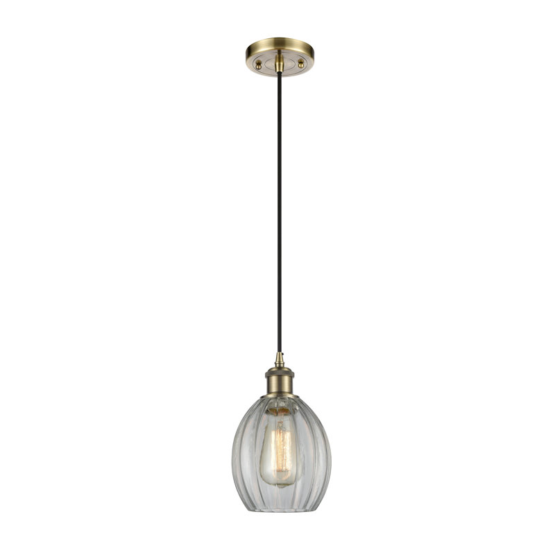 Luminaire suspendu conique 1 lumière, Transparent, DEL