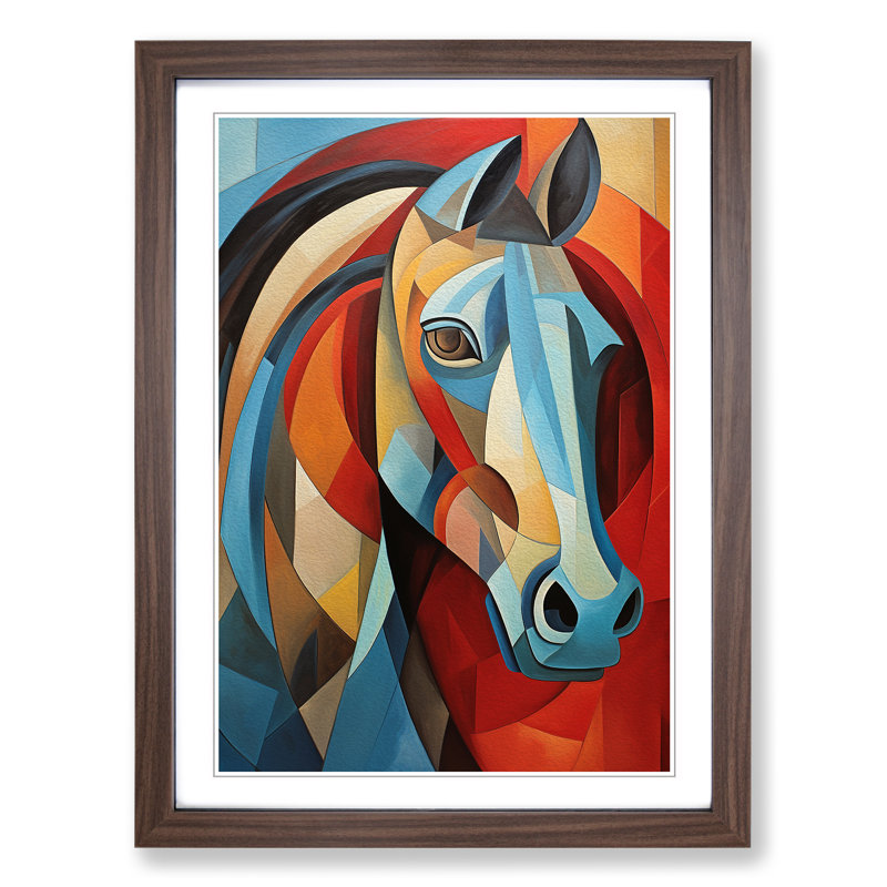 Horse Cubism No.2 - Framed Print