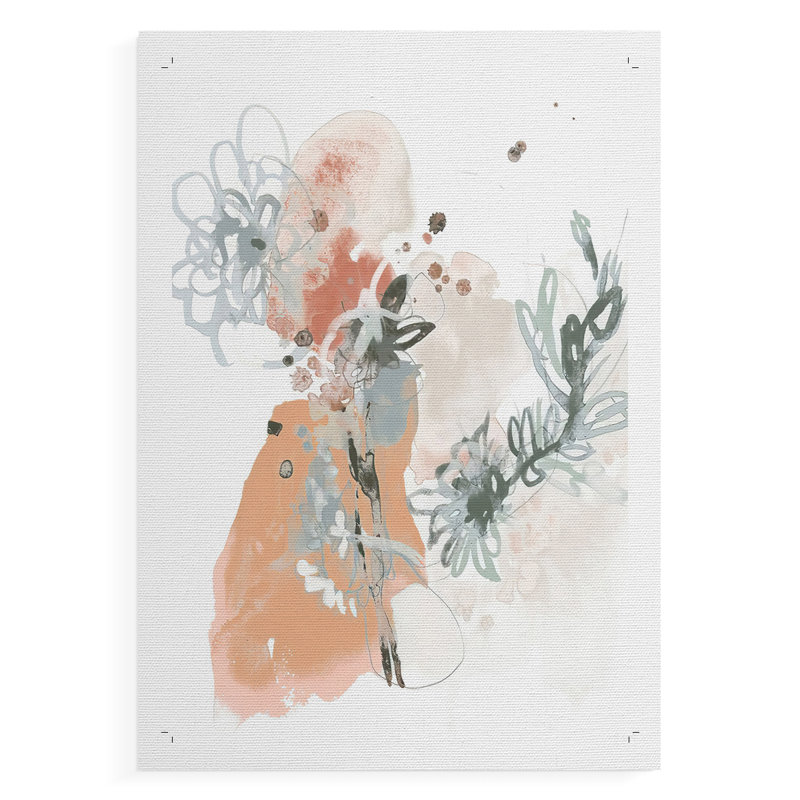Petal Drift I - Impression sur toile seulement - NON CADRE, H 27 po x l 18 po