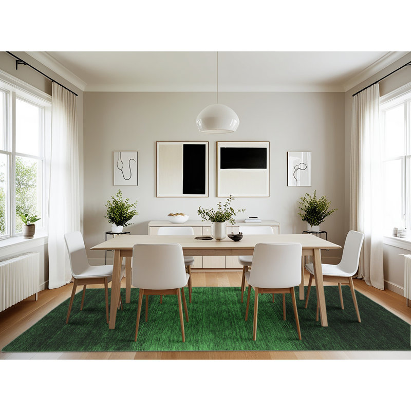 Washable Abstract Indoor Rug, Rectangle 7' x 10'