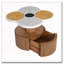 Table d'appoint pour le salon, la chambre à coucher et les petits espaces - Table d'appoint décorative en bois