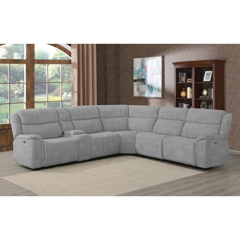 Canapé modulaire inclinable en velours de 130 po Blayklee
