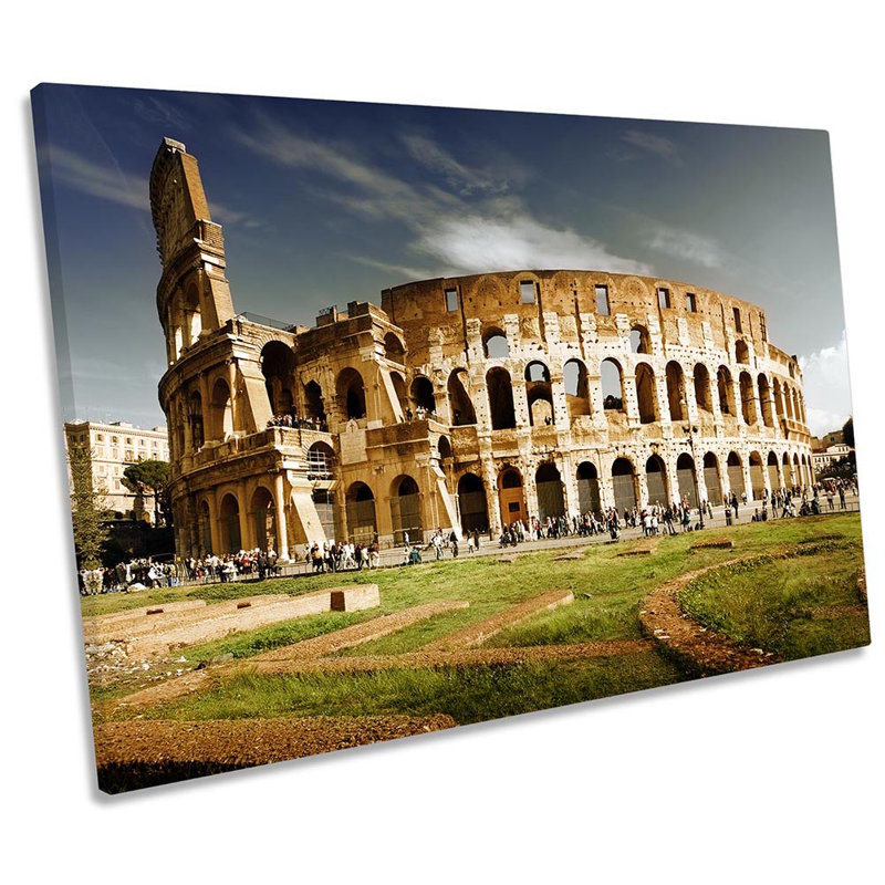 Rome Colosseum Italy Framed - Wrapped Canvas Print, 30.5cm H x 45.7cm W x 2cm D