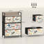 Elegant 4-Drawer Storage Chest Powder-Coated Steel Frame Freestanding Organiser for Home Office