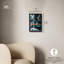 Art mural bleu sarcelle Teal Tectonic II-115127282-115127283
