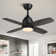 36'' Dimmable Ceiling Fan With Led Lights & Remote Control