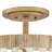 Fredrick Ramond Dune Four-Light Hand-Strung Sea Glass Semi-Flush Mount Ceiling Light