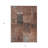 3' X 5' Terra Cotta Copper And Charcoal Patchwork Washable Indoor Outdoor Area Rug