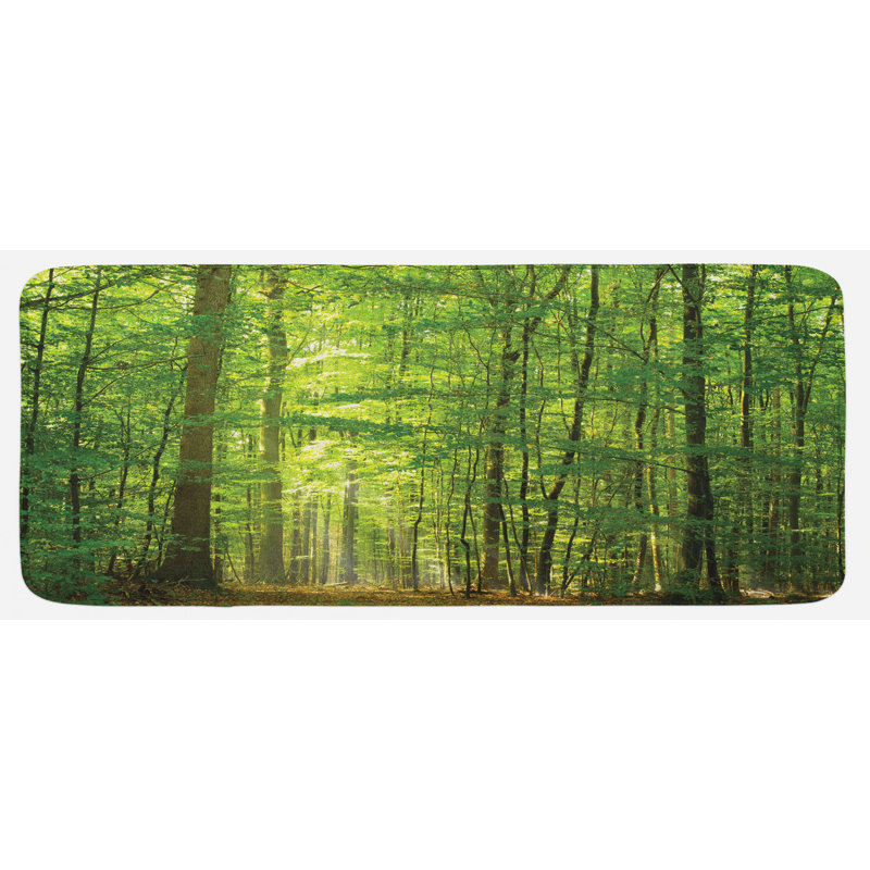 Rustic Polyester Kitchen Mat