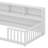 Dorulet Floor Bed With Side Bookcase,Shelves,Guardrails-1351811393-1351811392
