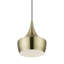 Luminaire suspendu en laiton antique 1 lumière