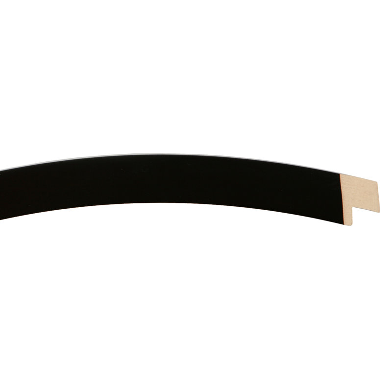 Akien Round Mirror, 15" H x 15" W, Matte Black