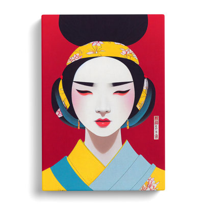 Geisha Portrait No.5 - Wrapped Canvas Print