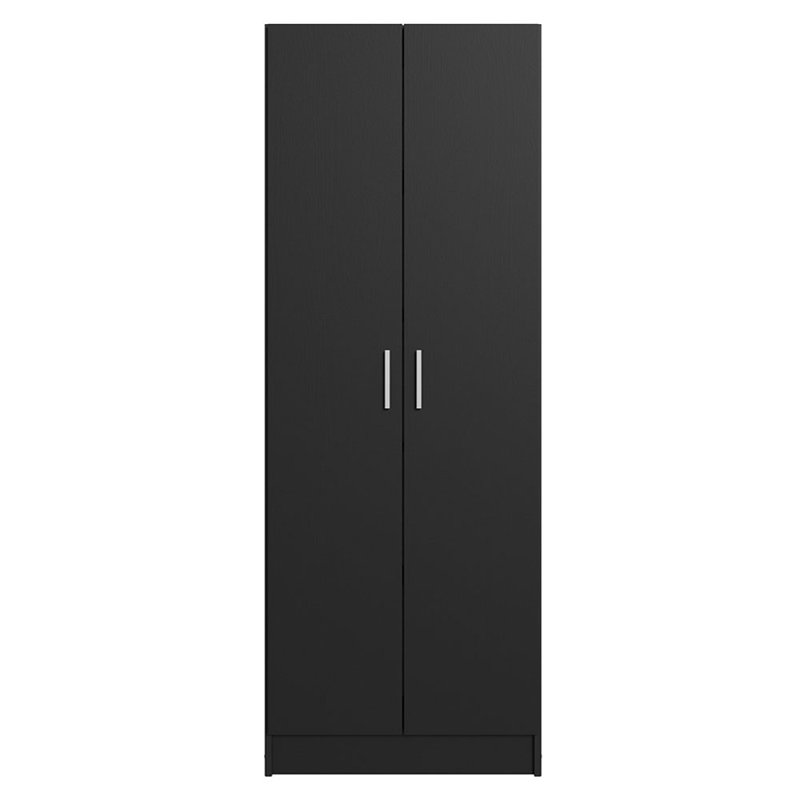 Unité de rangement pour garde-manger à 2 portes Latitude avec 5 tablettes utilitaires Latitude, Noir, noir, noir, noir