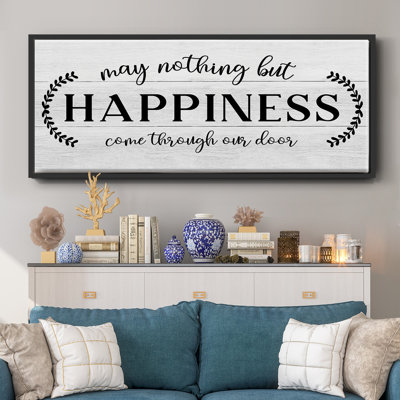 Through Our Door- Framed Canvas