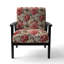 Chaise d'appoint florale Cobalt-6885871