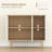 Buffet, armoire d'appoint avec tablettes réglables