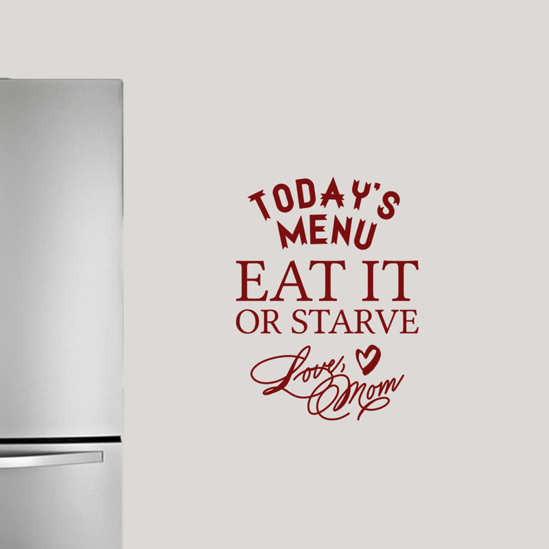 Adhésif décoratif "manger the the today it" ou "prive love", Canneberge
