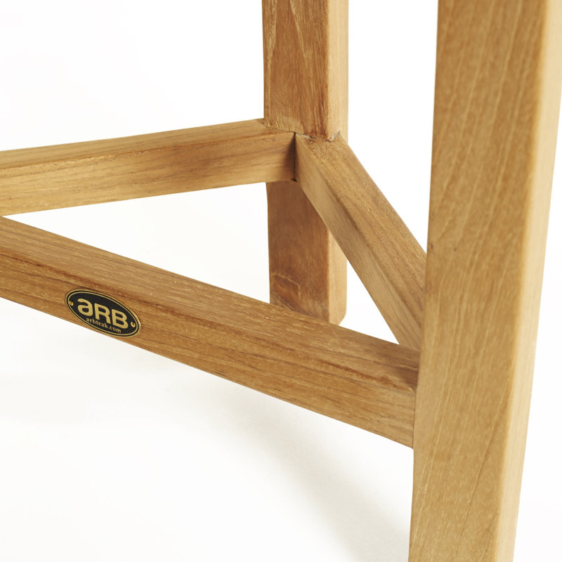 Teak Wood Brown Corner Spa Foot Rest