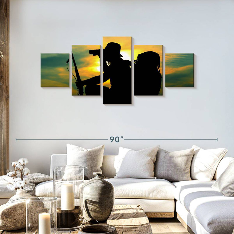Hunter Scouting, 30" H x 68" W