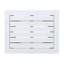 Table d'appoint rectangulaire en bois blanc PU, largeur 15 pouces, fonctionnelle pour recharger et exposer des appareils, hauteur 19,48 pouces.