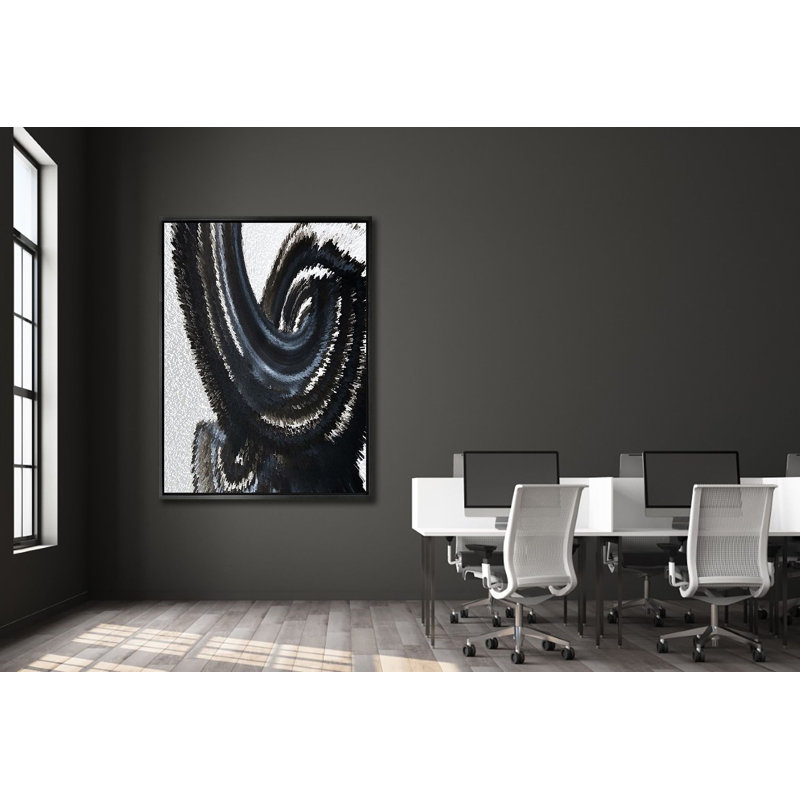 HERTZ II - Unframed Print on Canvas, Black Framed Canvas, 48" H x 36" W x 1.75" D