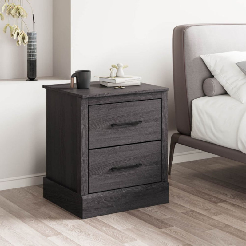 Table de chevet Debraann, Gris foncé