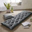Coussin de sol en chenille de polyester pour chaise longue, 69 x 188 cm, couleur anthracite, capitonné, avec housse de voyage.