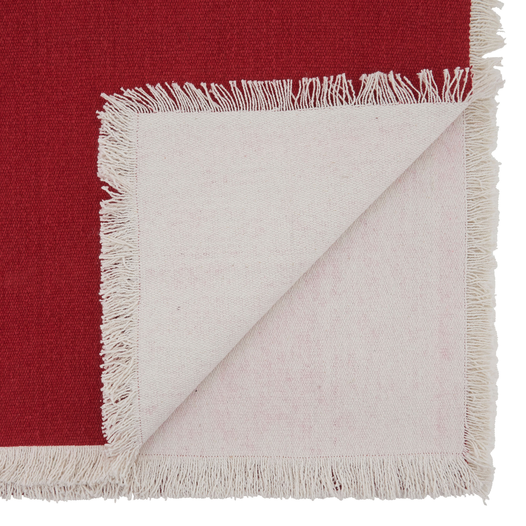 Flamenco No Pattern Table Runnner, Red