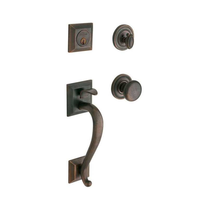 Madison Sectional Trim with 5015 Classic Knob, Distressed Oil Rubbed Bronze, Small