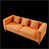 Tissu orange est en rupture de stock