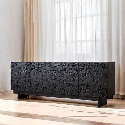 Practical Retro Accent Cabinet 86.6'' Sideboard