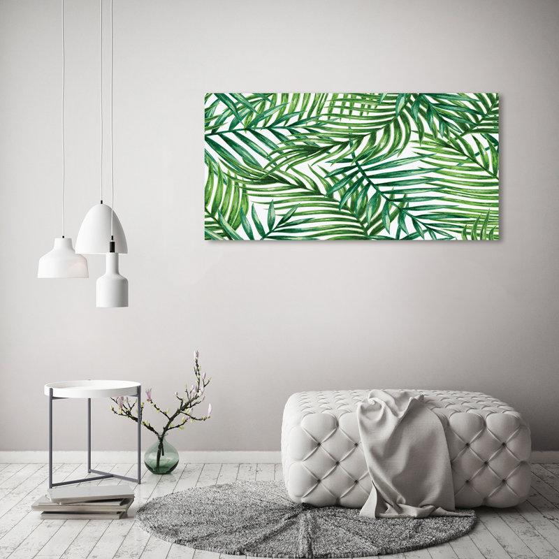 Leaves Of Palm - Wrapped Canvas Print