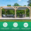 Pergola à persiennes 10 pi x 20 pi Meridian