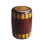 Navajo Leather 18"W Drum Side Table