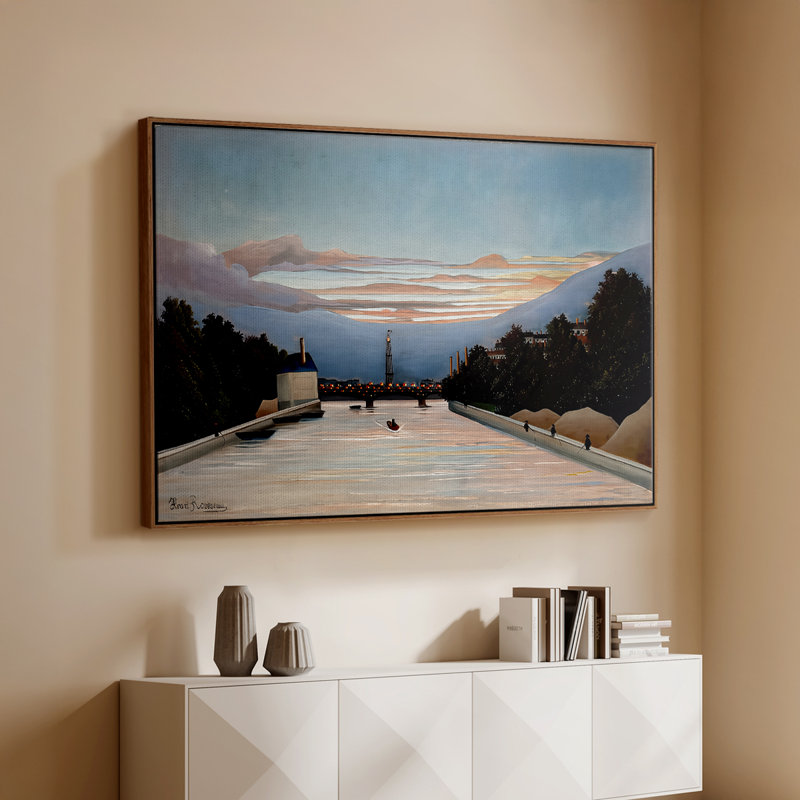 La Tour Eiffel, v. 1898 - Henri Rousseau - Toile tendue avec châssis, 26 x 40, Noyer