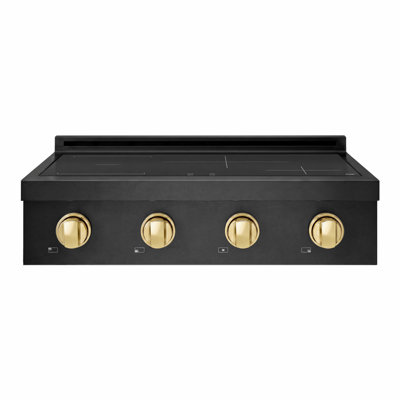 ZLINE Autograph 30 in. Paramount Induction Rangetop w/ 4 Elements in Black Steel and Gold Accents