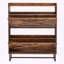 Armoire à chaussures Farmhouse avec 2 tiroirs rabattables et tablettes réglables, brun