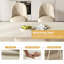 Ensemble de table de salle à manger 86,61 "ovale blanc crème avec 8 chaises pour la cuisine, le bar et le salon-2036055178-2036055183