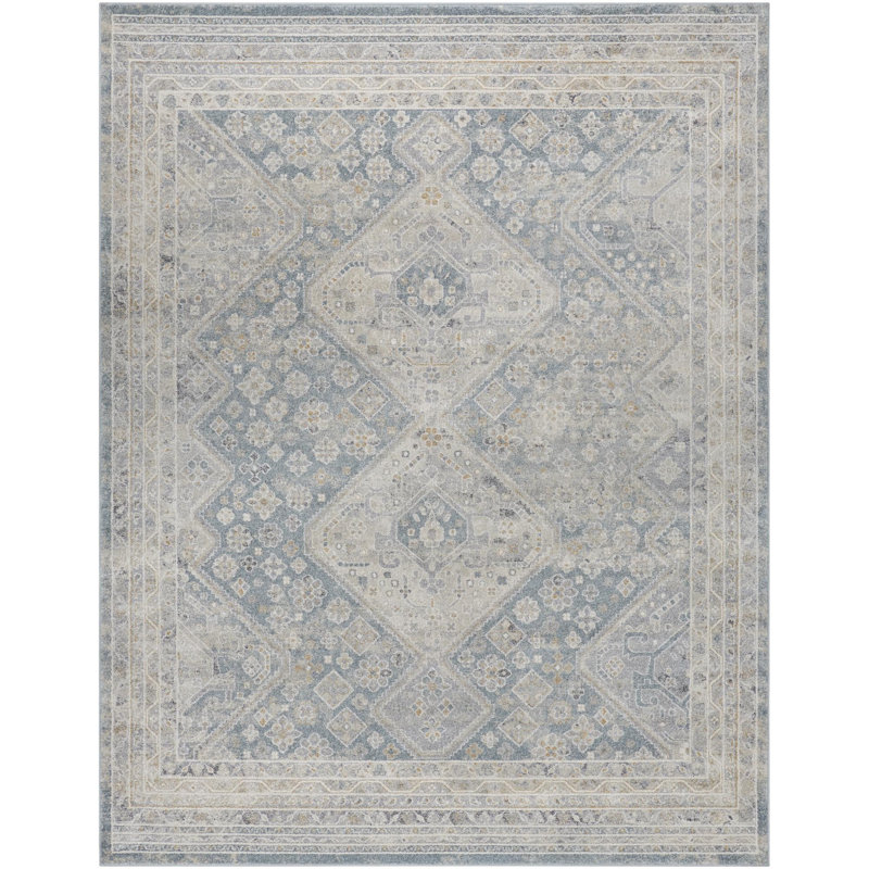 Oriental Indoor Rug, Rectangle 9'2" x 12'