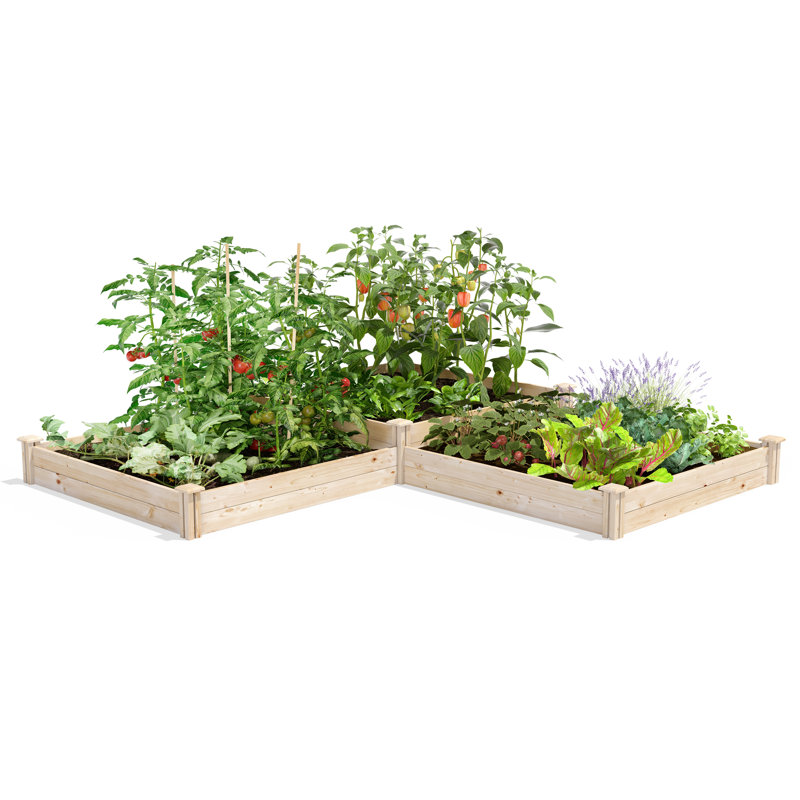 Wood Raised Garden Bed, Pine