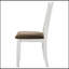 Ensemble de chaises d'appoint en bois blanc vieilli Pratto, charme rustique et fabrication robuste pour une assise confortable