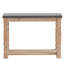 Console rustique moderne 42 x 15,7 x 31 po, surface en béton et structure en bois, table console décorative pour salon, en bois.