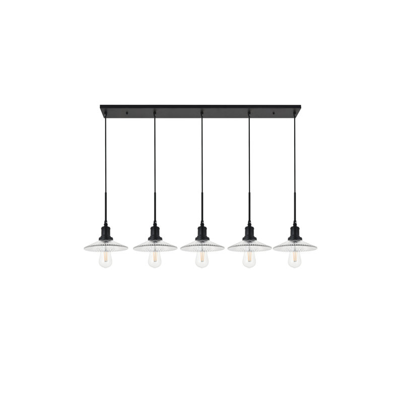 Serafin 5 - Light Kitchen Island Pendant, Black