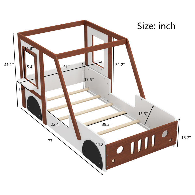 Kids Car Bed, Twin Size