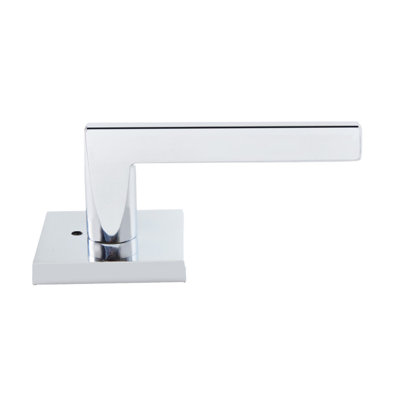 Bravura 839-7 Delray Privacy Lever on Square Contemporary  Rose in Polished Chrome