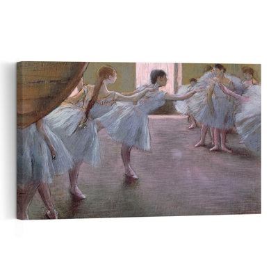 " Dancers At Rehearsal, , 1875-1877 Abstract Contemporary Wall Art Print " by Edgar Degas