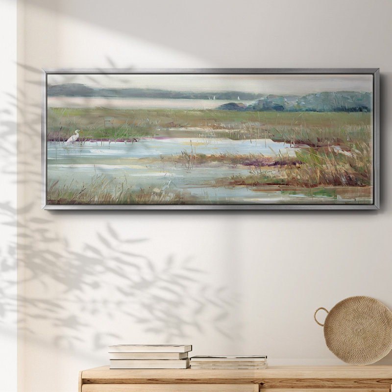 " Early Morning Magic ", Silver, 12" H x 30" W x 1.5" D