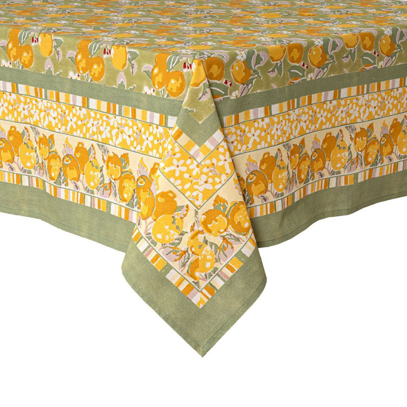 Citron Handmade Floral, Vert/Yellow, 142" L x 71" W