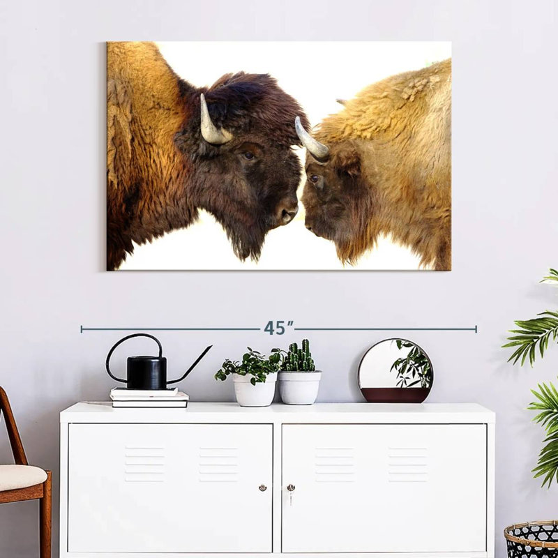 Brampt Bisons I, 26" H x 39" W